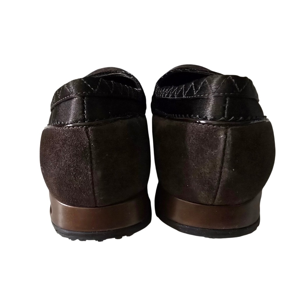 Cole Haan Air Bria Dark Brown Suede Nike Air Ballet Flats Round Toe Shoes Sz 7B - Picture 7 of 14